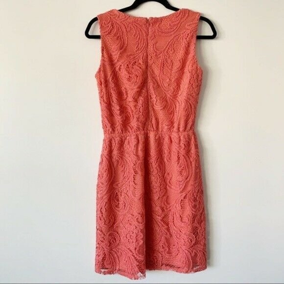 Eliza J Women's Sleeveless Size 4 Belted Floral Lace Midi Dress FREE US SHIPPING - Picture 6 of 7